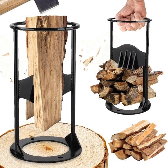 Houtsplijter manuale - 10 x 20 cm - houtsplijter in ghisa - strumento per tagliare il legno - strumento portatile per rompere il legno - per legna da ardere e accessori da camino - 1 pezzo