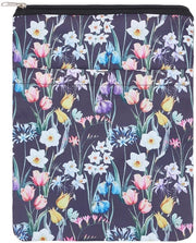 Cassettiere Acquatica - Cassettiera Multifunzionale - Lavabile - Stampa Fiori - Adatta per libri da 28 x 22 cm - Spazio di Rifornimento Extra - Copertina per Libro
