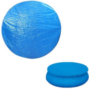 Copertura per piscina - Copertura rotonda per piscina - Riduce l'evaporazione - 210 cm - Supporti per fondo - Ideale per bambini - Protezione dal sole estremo