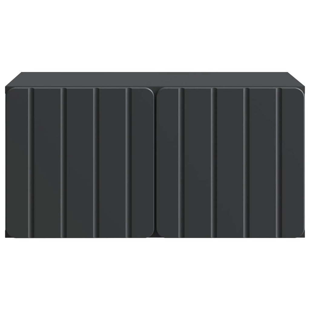 Mobile Porta TV da Muro-Credenza per TV sospesa Nero 59,5 x 41 x 30 cm 368975