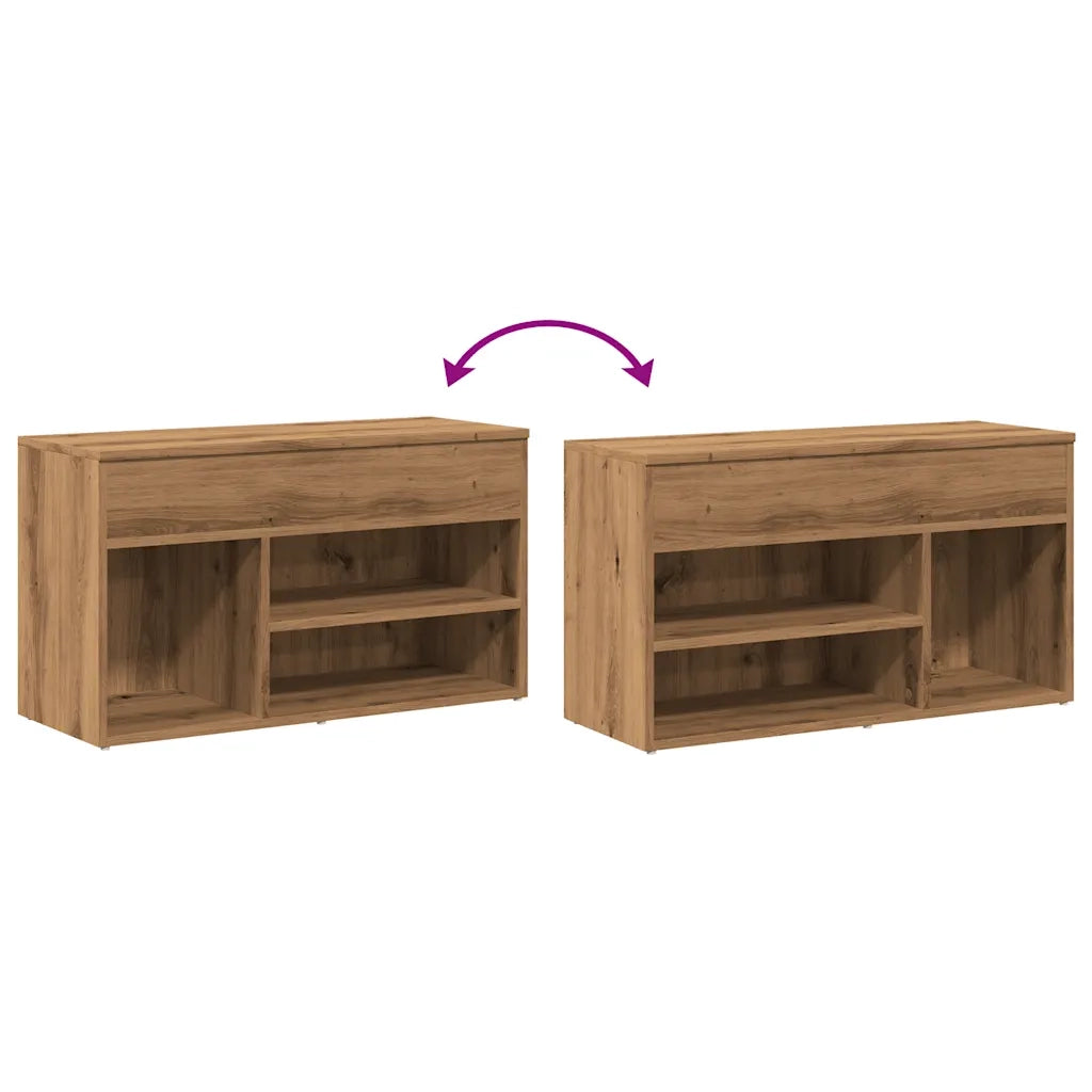 Scarpiera Rovere Artigianale 80x30x45 cm in Legno Multistrato 856757