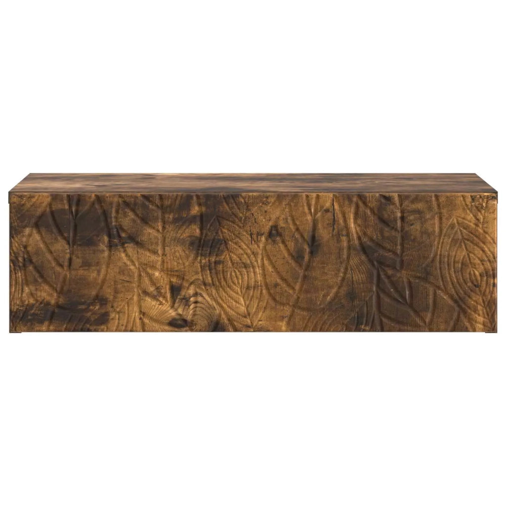 Tavolino da Parete Laterale | Tavolo laterale | Tavolino Rovere Fumo 59 x 34,5 x 17 cm