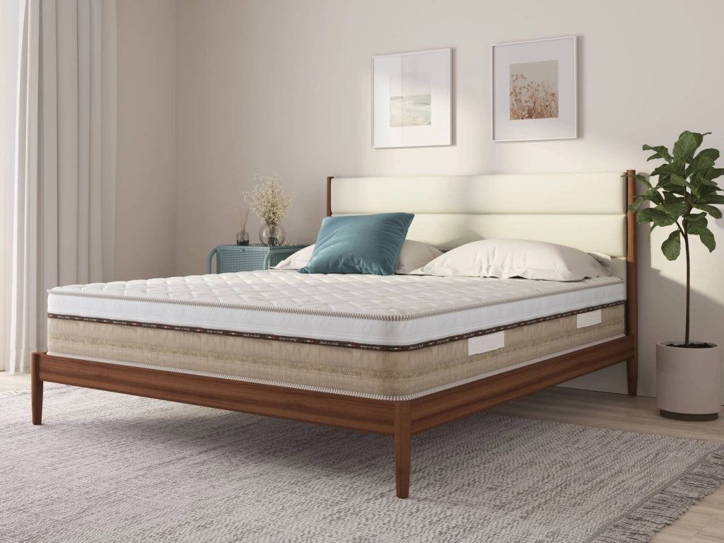 Materasso piazza e mezza Pinecrest, Supporto per il riposo, Materasso per camera da letto, Sostegno per il sonno, Made in Italy, 200x120 h25 cm, Bianco