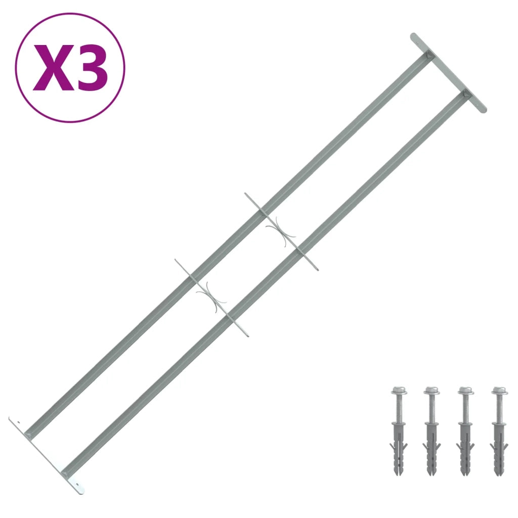 Griglia di Sicurezza per Finestre con 2 Traverse 3 pcs 42031275