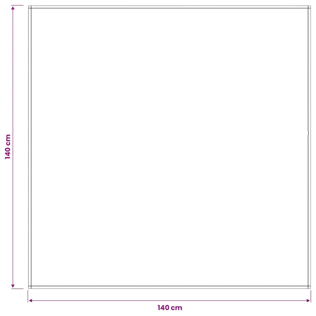 Tovaglia da Tavolo 5 pz Rettangolare Verde Scuro 140 x 140 cm 42040326