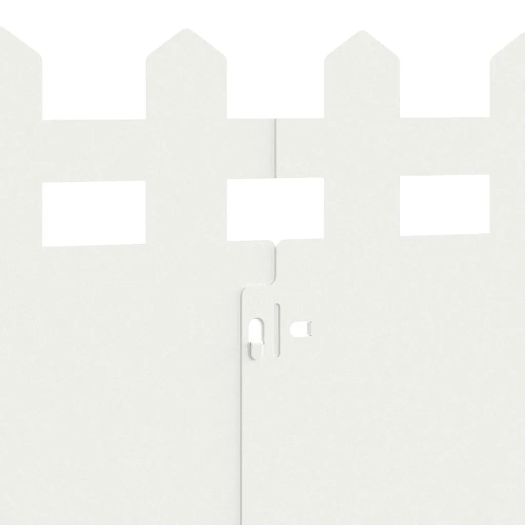Bordure per prato 30 pcs Bianco 103 x 0,05 x 22 cm Acciaio 874791