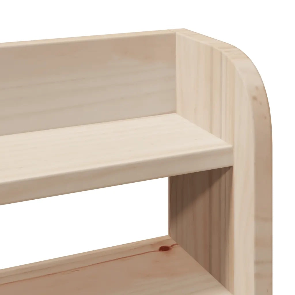 Testiera | Testata con Ripiani 100 cm in Legno Massello di Pino