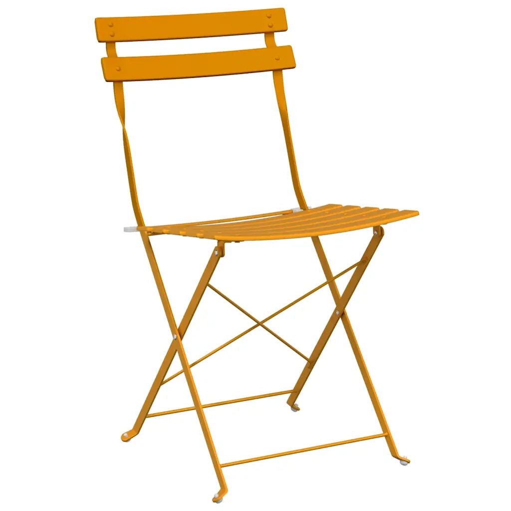Sedia Pieghevole da Giardino 2 pcs Senape 42 x 46 x 82cm 42002957