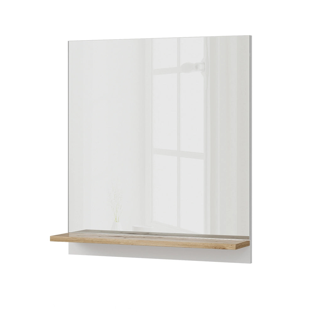 Vicco Specchio contenitore bagno Bianco 60 x 67 cm con ripiano