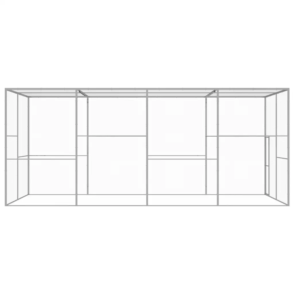 Gabbia per Gatti 6x3x2,5 m in Acciaio Zincato 146362
