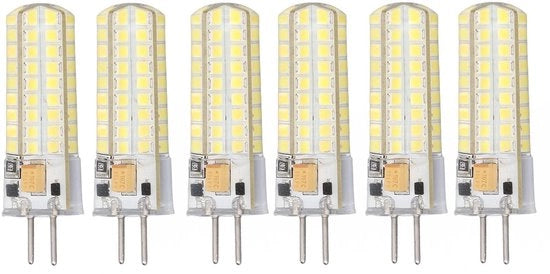 Lampade a LED 6 pezzi - 72 LED - 7 W - AC/DC 12V - 700 Lumen - Per lampadari/plafoniera - Scarsa dispersione di calore - Lampada