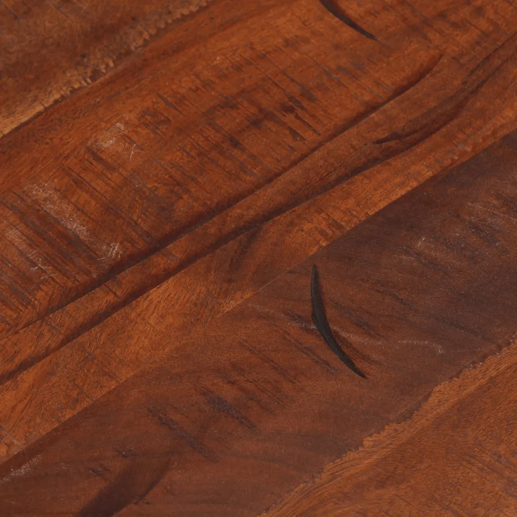 Piano per Tavolo Ø 50x3,8 cm Rotondo Legno Massello di Recupero 370037