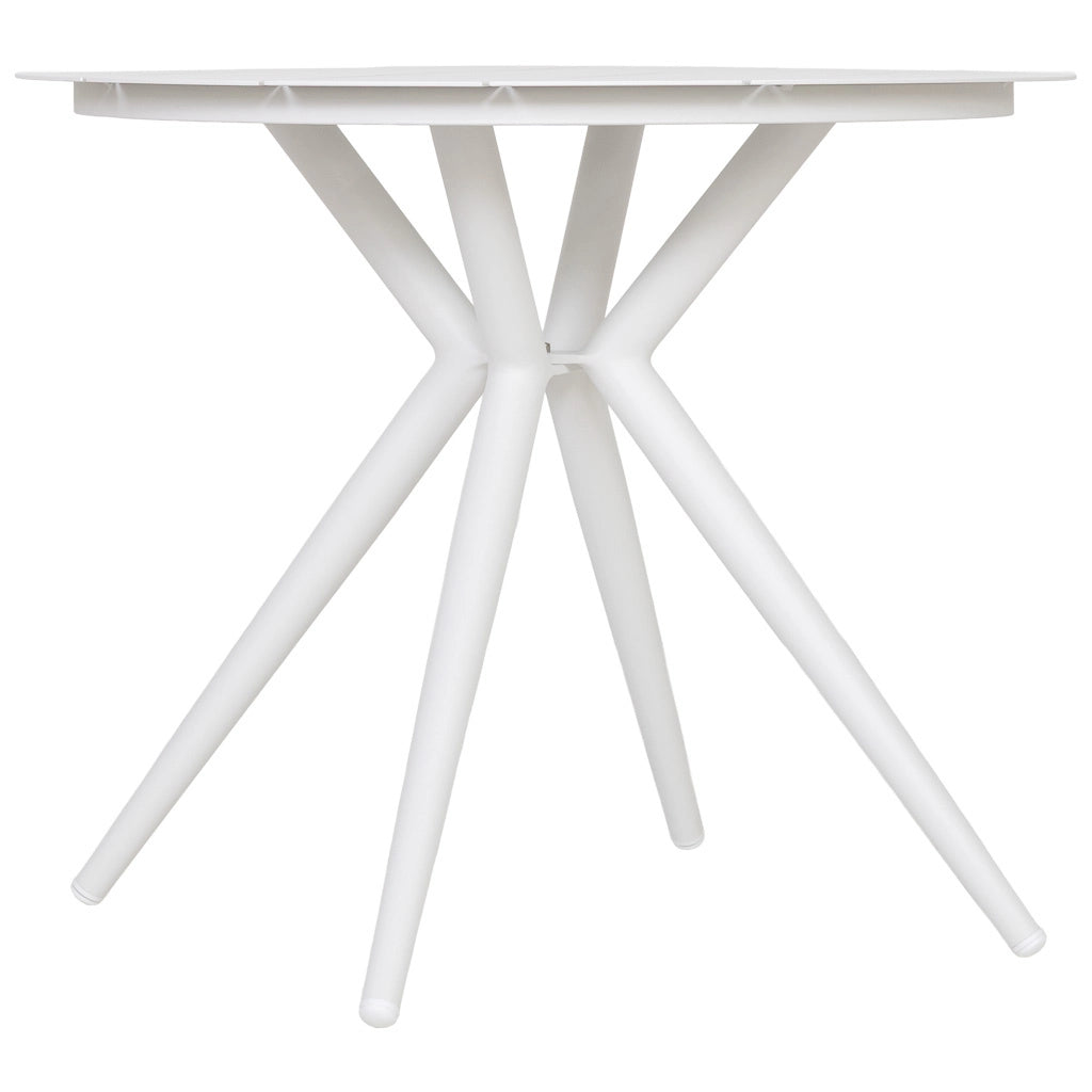 Tavolo in alluminio bianco 90x75 cm