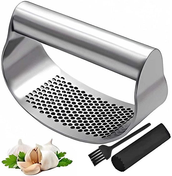 Impastatrice di aglio in acciaio inossidabile migliorata, impastatrice manuale di aglio e zenzero, accessori da cucina