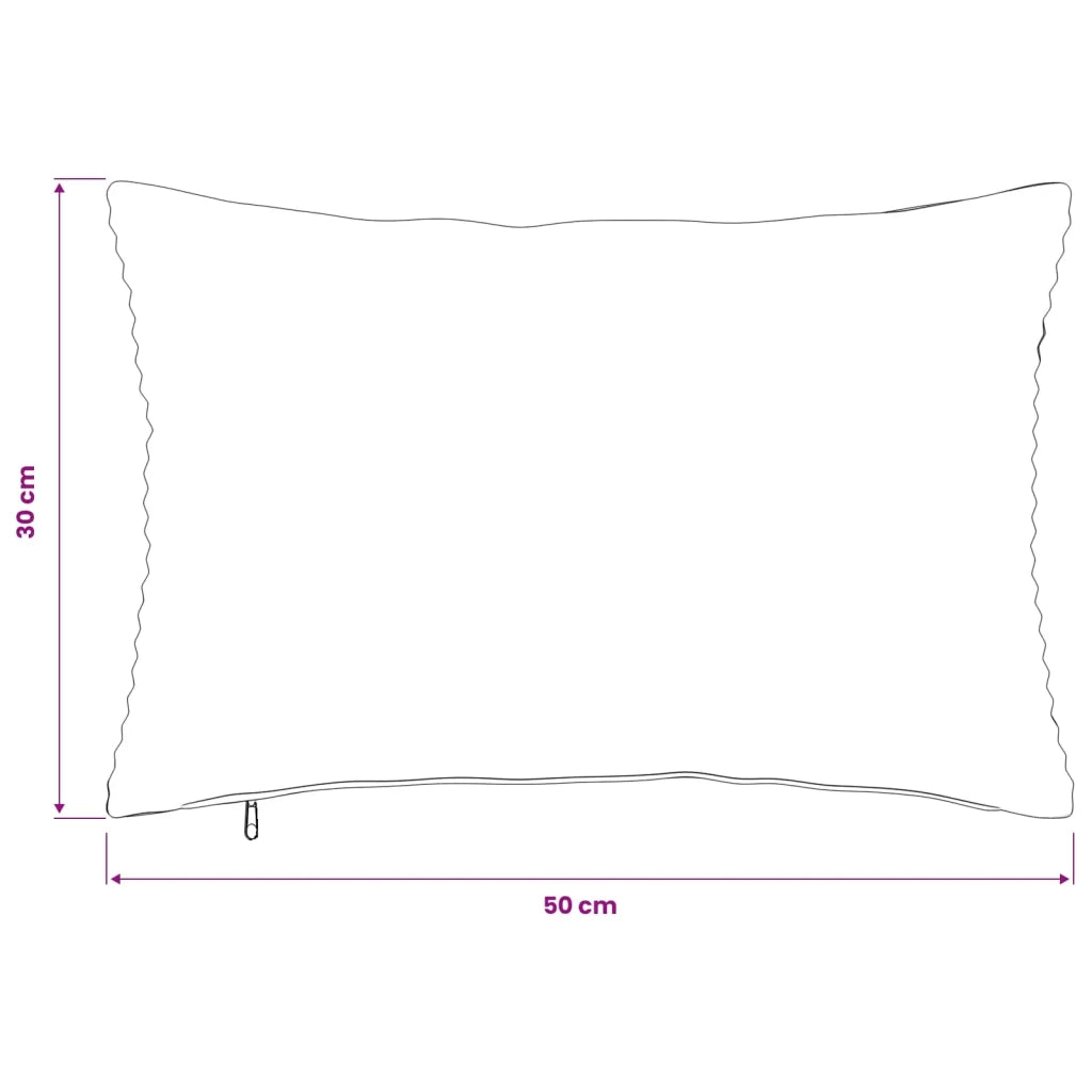Federa 2 pcs HEERLEN Giallo 30 x 50 cm corduroy 907763