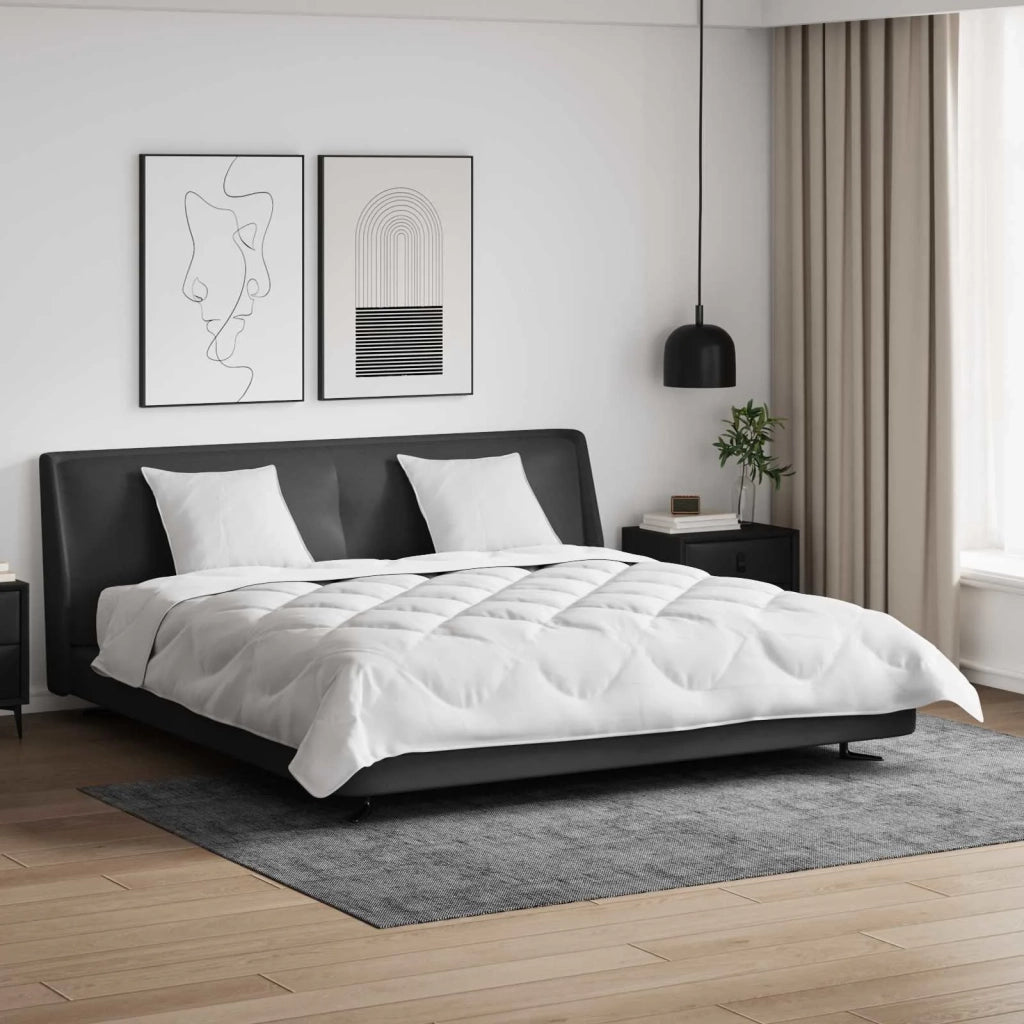 Piumone con Cuscini con cuscino 3 pcs Bianco Microfibra 3378047