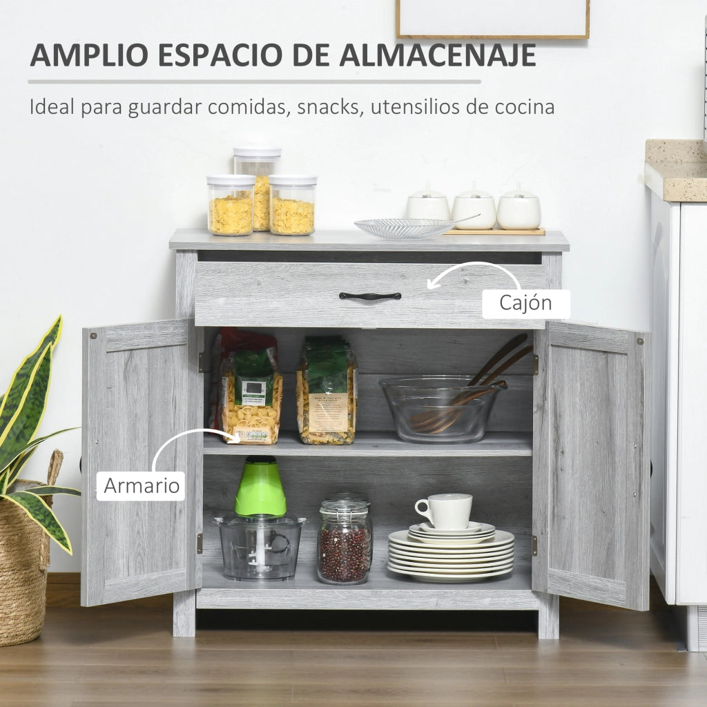Credenza ¨C Minimal ¨C Grigio 80x39.7x80 cm