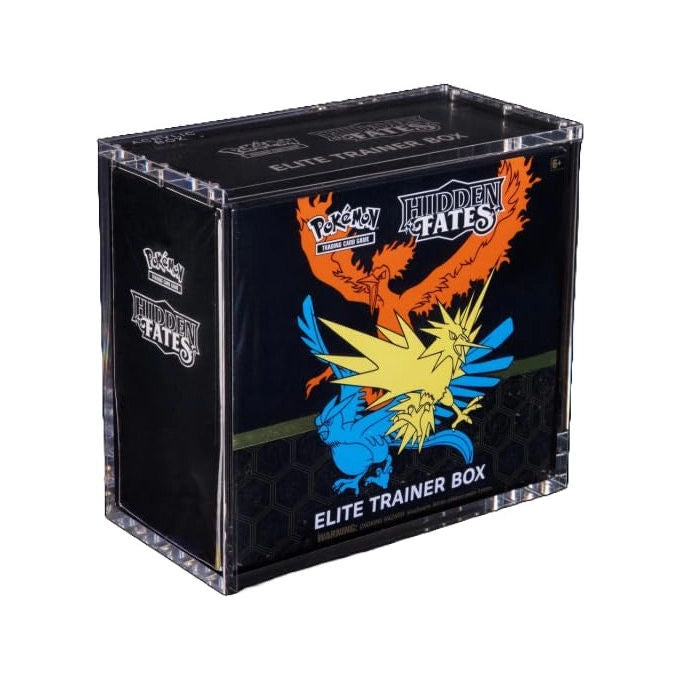The Acrylic Box custodia protezione Pokemon blister 3 buste, acrilico trasparente, chiusura magnetica, protezione UV