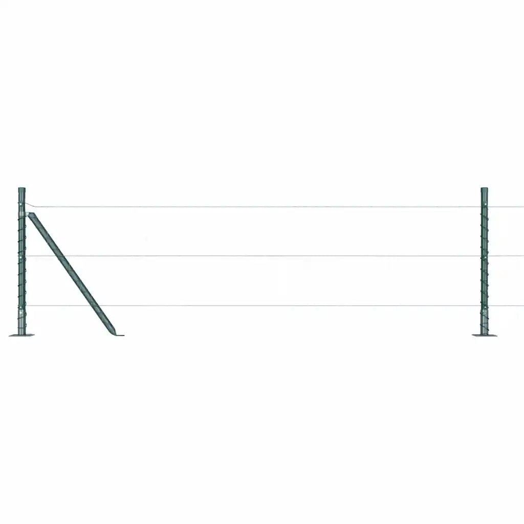 Palo della recinzione 52 pcs Grigio 3,2 x 3,2 x 70 cm 3350222
