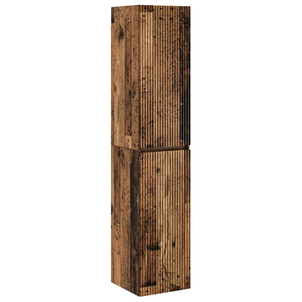 Set di Armadi da Bagno 5 pz Legno antico Legno ingegnerizzato 3407317