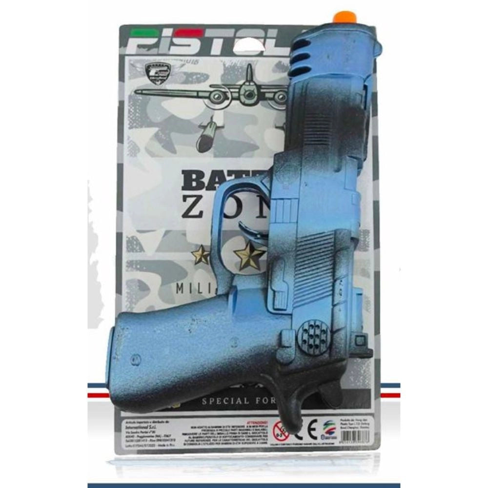 Trade Shop - Pistola Giocattolo A Frizione Per Bambini Con Suoni Meccanici 27x17cm Età 3+ -