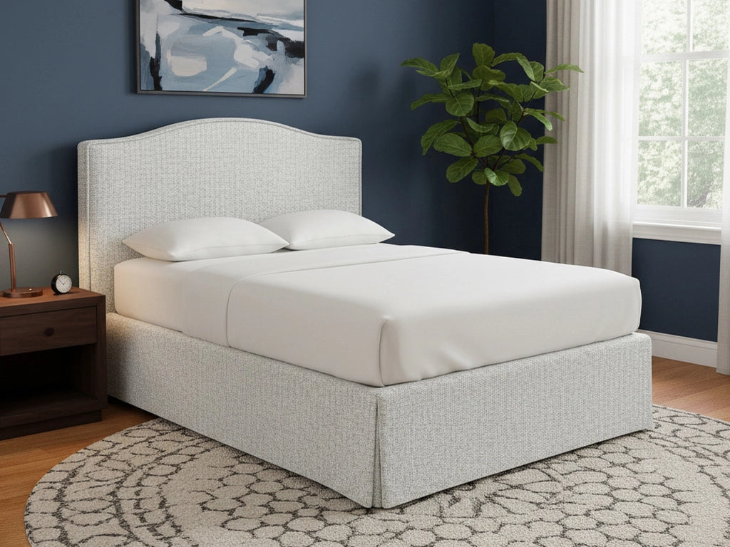 Batley, Letto Singolo Sfoderabile Made in Italy, Grigio Chiaro