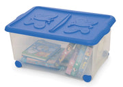 8pz contenitore con ruote e coperchio 60x40h28 cm cod:ferx.1965
