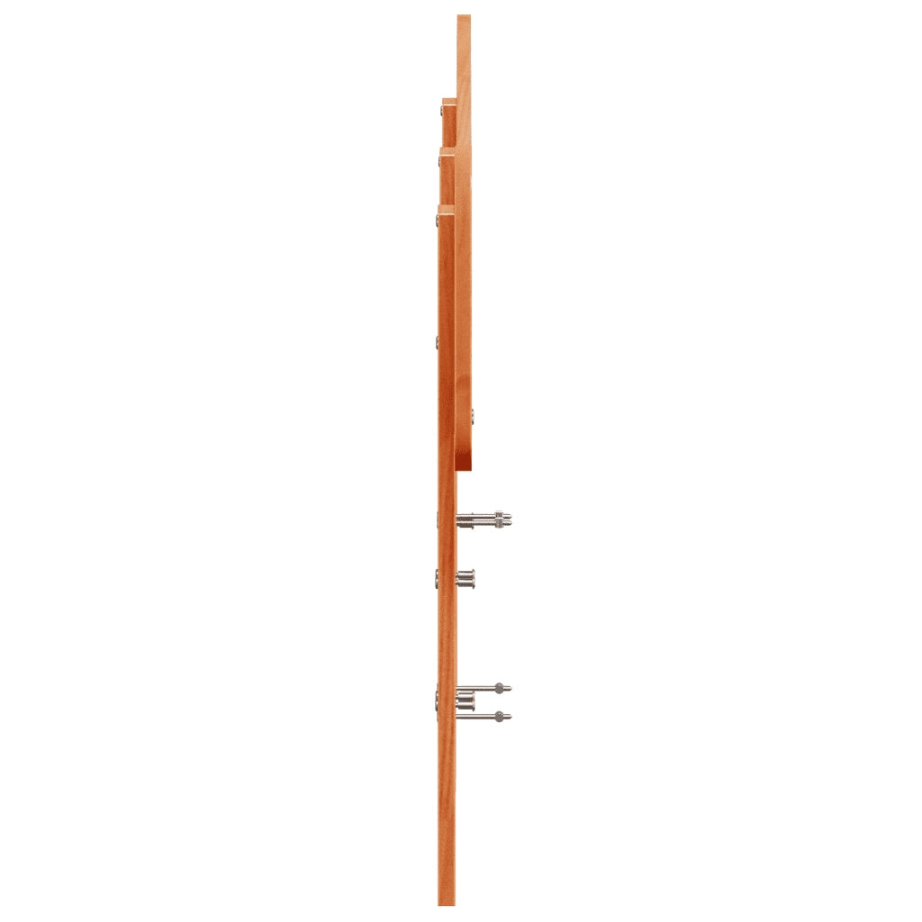 Testiera-Testata-Testiera Decorativa Marrone Cera 135 cm in Legno Massello di Pino 600388