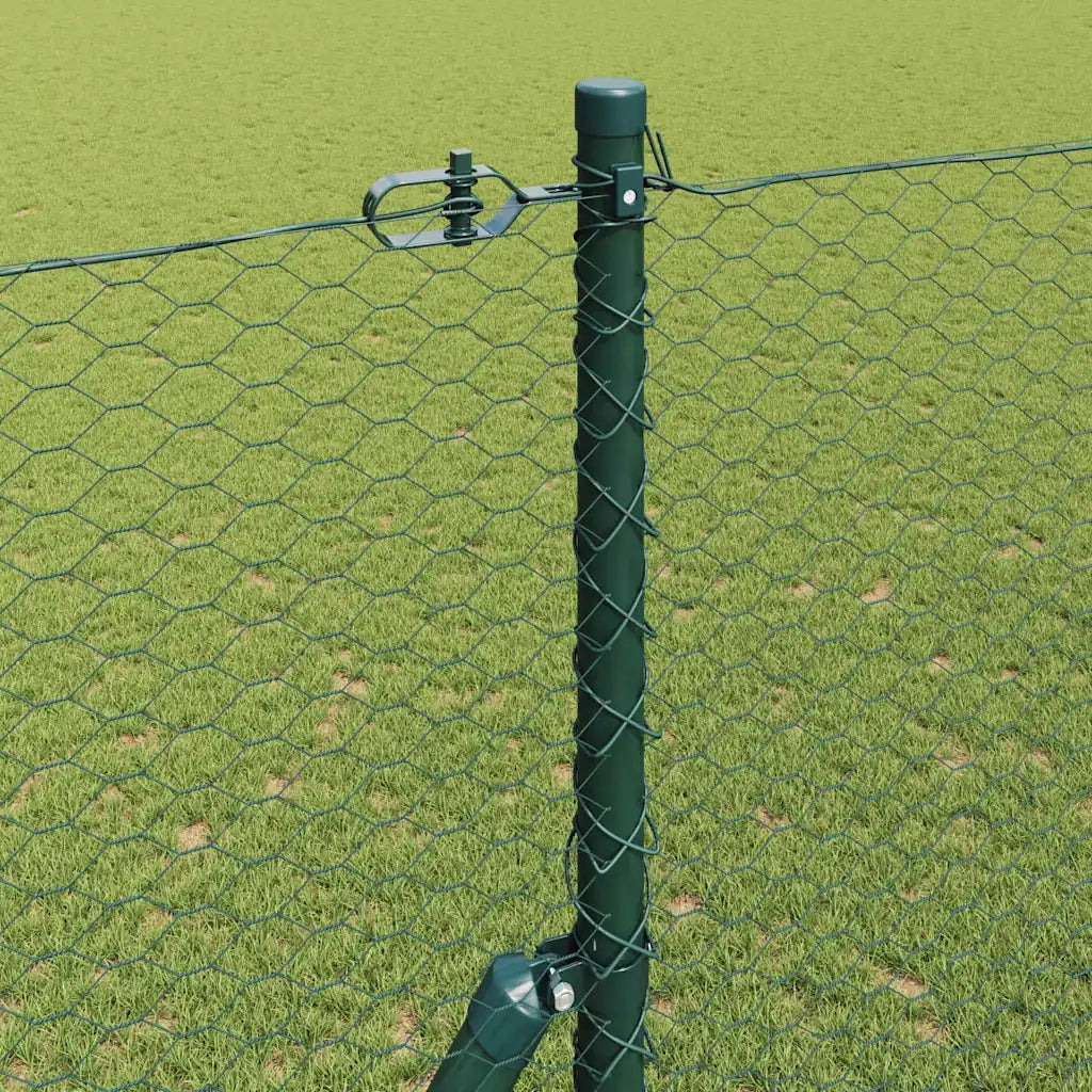 Palo della recinzione Verde 25 x 1,5 m (rete da 25 mm) Acciaio