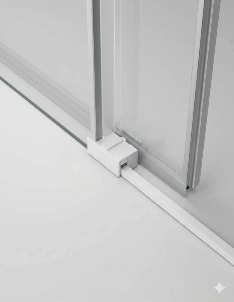 Box doccia THALASSA (BASIC) 1+1 con lato fisso laterale 165x70 cm Bianco vetro trasparente