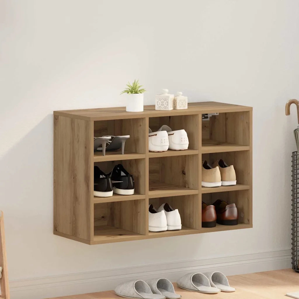 Mobile per scarpe-Scarpiera Rovere artigianale 77,5 x 30 x 51 cm