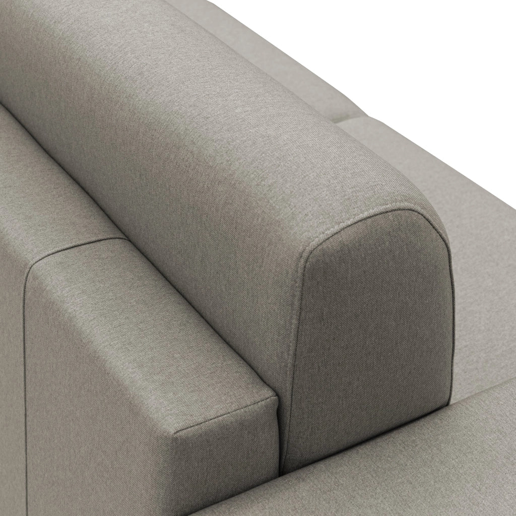 Chris Divano letto angolare 5 posti in tessuto impermeabile T13 268 cm Destro (mat 140x197) tortora