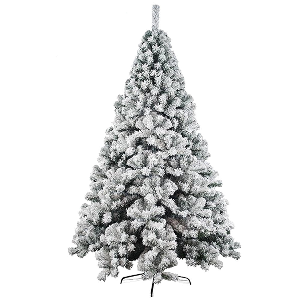 Trade Shop - Albero Di Natale Innevato 120cm Nataluna Super Folto Effetto Neve Modello Aspen -