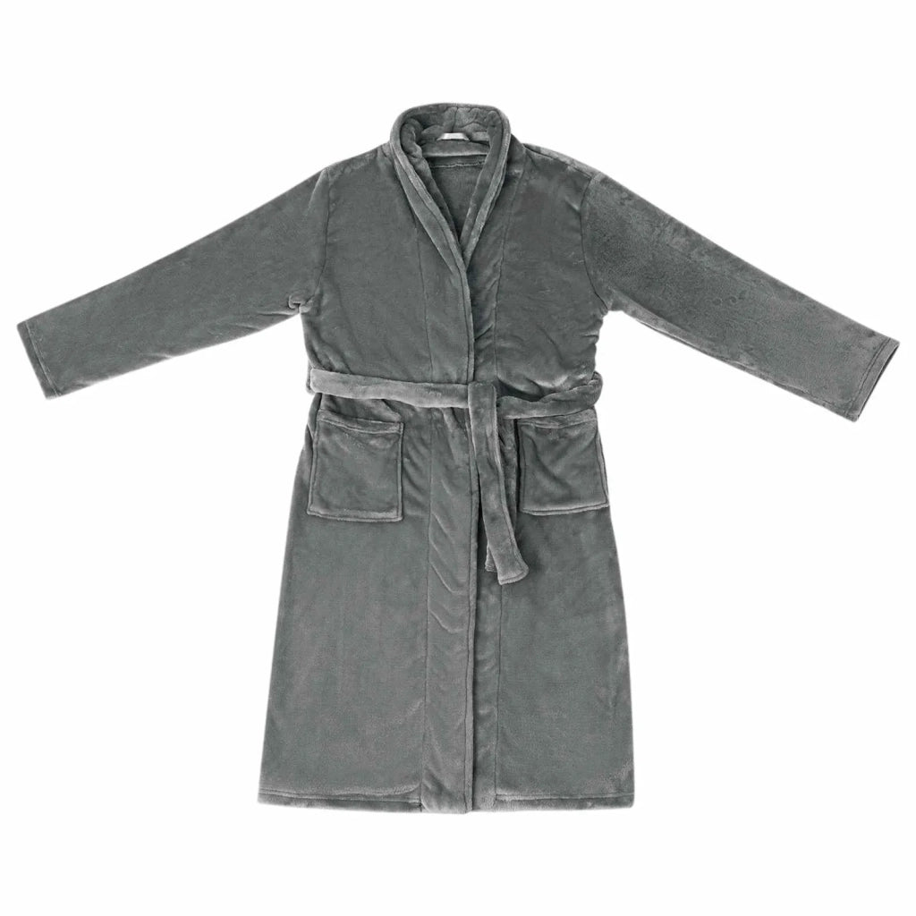 Accappatoio senza Cappuccio Grigio scuro xxxl Flanella 42017278