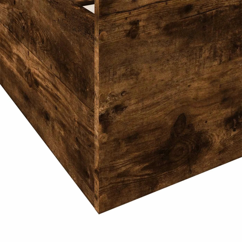 Telaio del letto con storage Rovere Fumo 80 x 200 cm 3429503