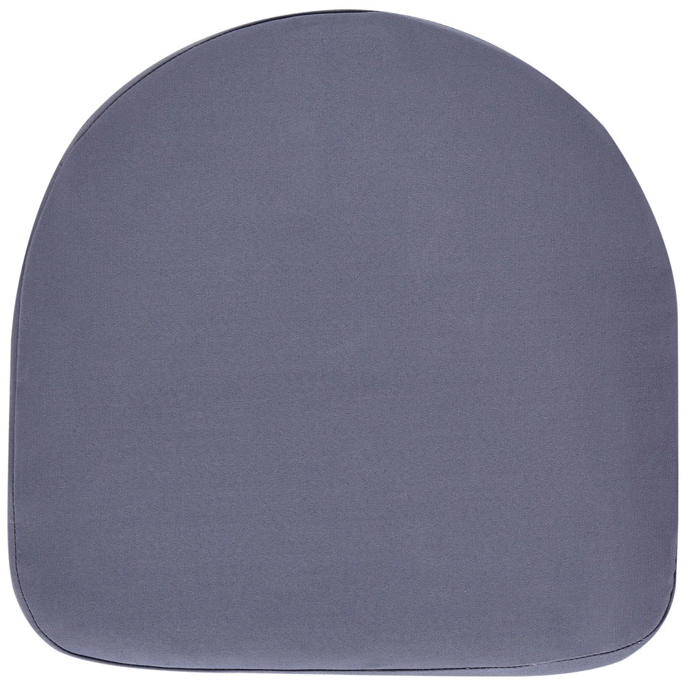 Set da bistrot grigio 2 sedie cuscini da seduta tavolo plastica piano in legno gambe in metallo Nero 3 pezzi set da giardino per esterni