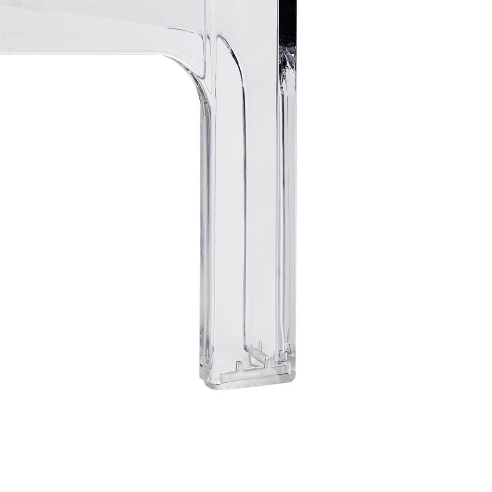 Set di 2 sgabelli da bar plastica trasparente sedie da bar sedia alta cucina moderno