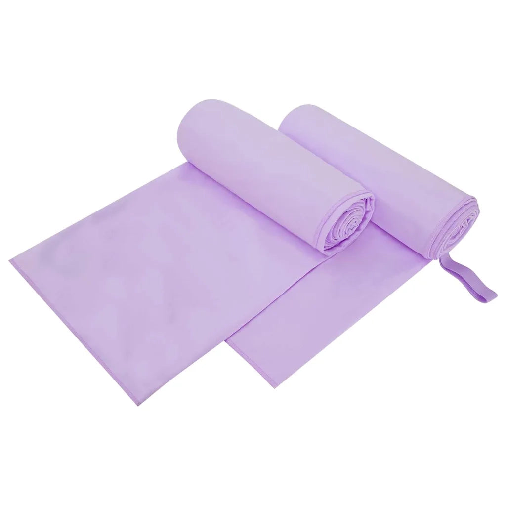 Asciugamani Sportivi 2 pcs Viola 200 x 100 cm 42011486