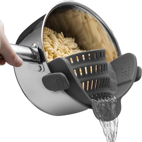 Zelf-opvouwbare zeef per silicone con molteplici funzioni e pratico