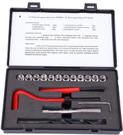 Set di riparazione a viti 17 pezzi - M10x1.25 - Chiave a tasto in acciaio inossidabile - Lega di alluminio - Resistente all'usura - Alta precisione - Set di riparazione a viti