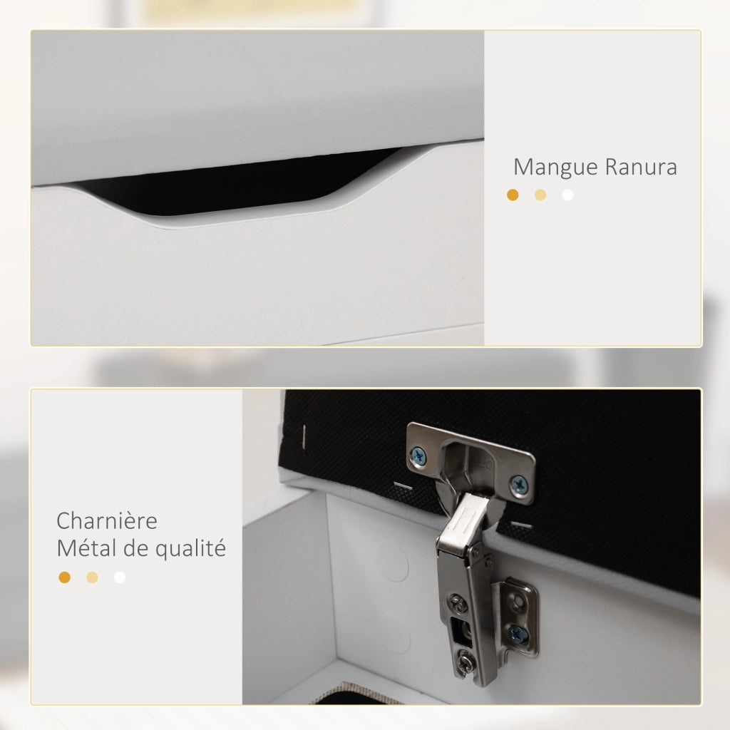 Scarpiera con Panca e Contenitore ¨C Minimal ¨C Bianco