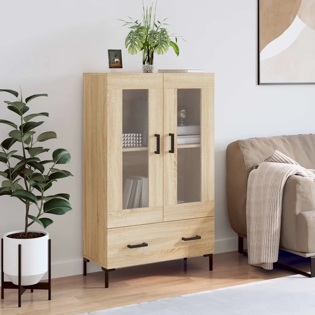Credenza | Madia | Buffet da pranzo | Armadio da pranzo Rovere Sonoma 69,5x31x115 cm in Legno Multistrato