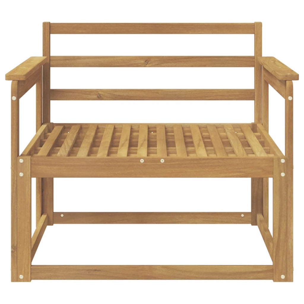 Divano centrale per esterno Legno di Acacia Massello Bianco 3438998