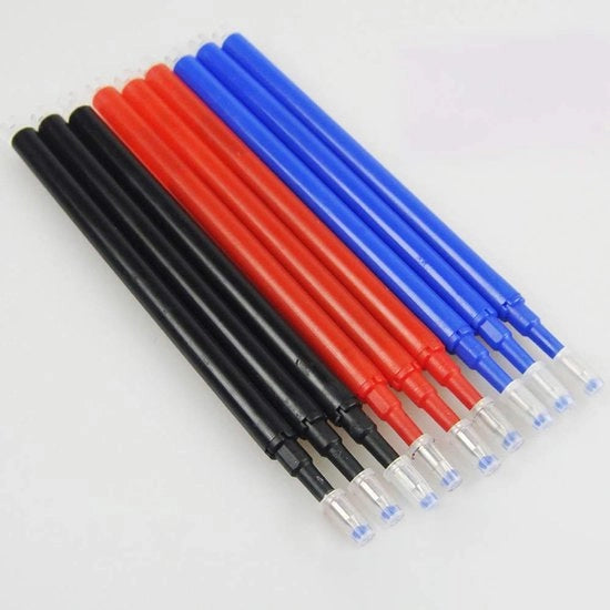 Bustine di pennarelli cancellabili - 0,7 mm - 6 pezzi - Rosso e Blu