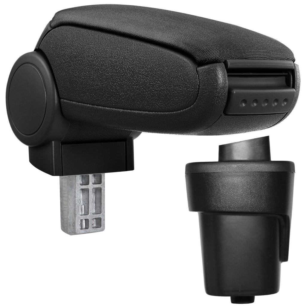 Bracciolo centrale per Opel Karl con scomparto imbottito in tessuto nero 03_0000591
