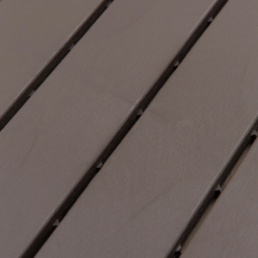 Dalle per Terrazzo ¨C Minimal ¨C 9 Pezzi, Composito, Colore Legno Chiaro
