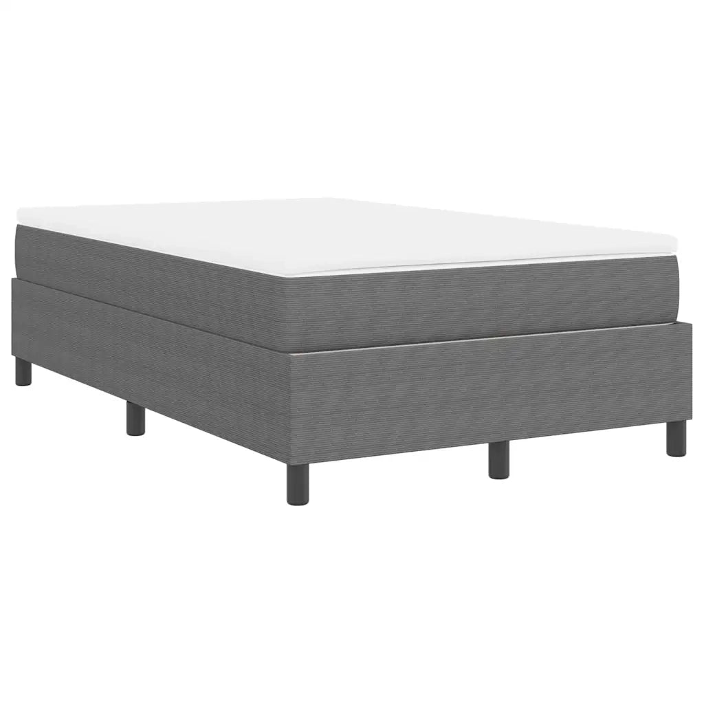 Letto a molle Grigio chiaro e bianco 120 x 190 cm 3337452