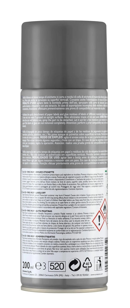 Spray Levaetichette Help Ml. 200 Arexons