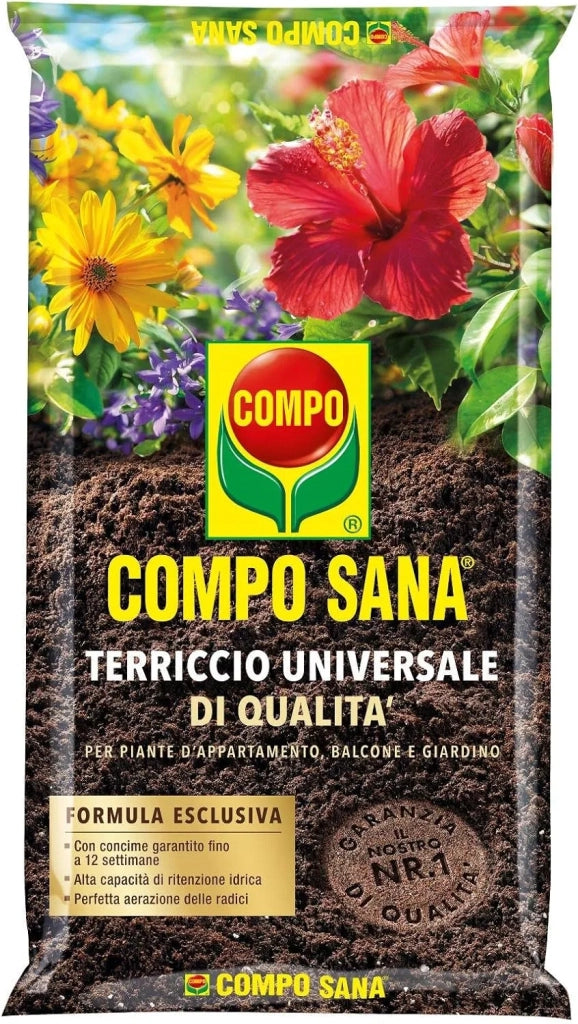 Compo SANA UNIVERSALE Terra Terriccio substarto concimato Turbo Radici 80 LT