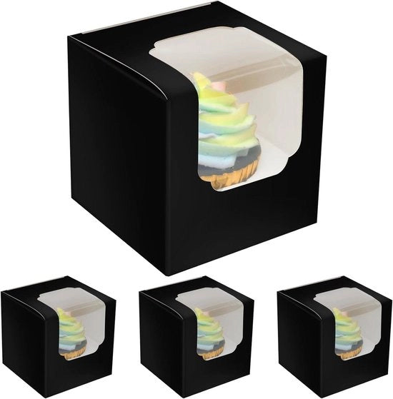 Scatole di Cupcake da Pop-up - Contenitori di Cupcake separati - 15 pezzi - 89 x 89 x 89 cm (15 dozzine + 15 pezzi di supporto 35 x 35 x 35 cm)